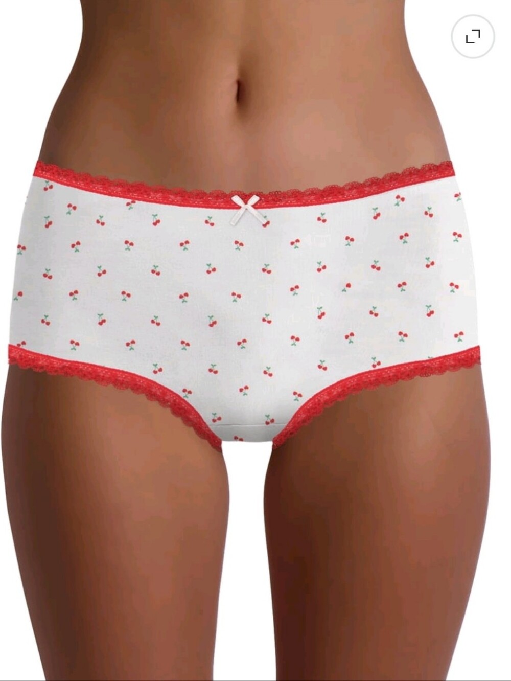 No Boundaries Red, White & Light Pink Lace Boyshort 4-Pack - Picture 2 of 8